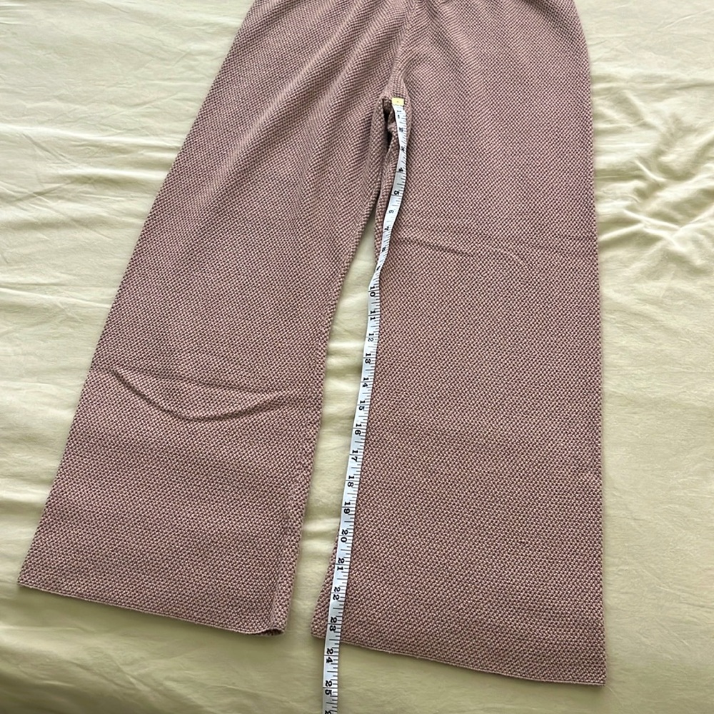 Women's Tan Knit Lounge Set, Travel Set, Airport Matching Set - Picture 7 of 8